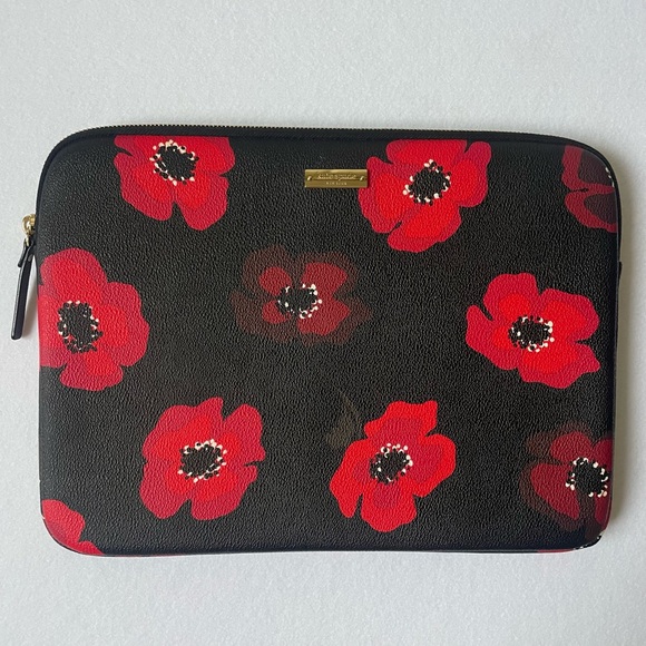 kate spade Accessories Nwot Kate Spade Leather Laptop Case Poshmark